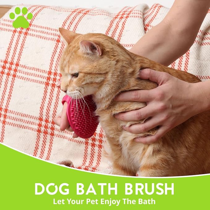 Silicone Dog Bath Brush – Soft Pet Scrubber - Image 5