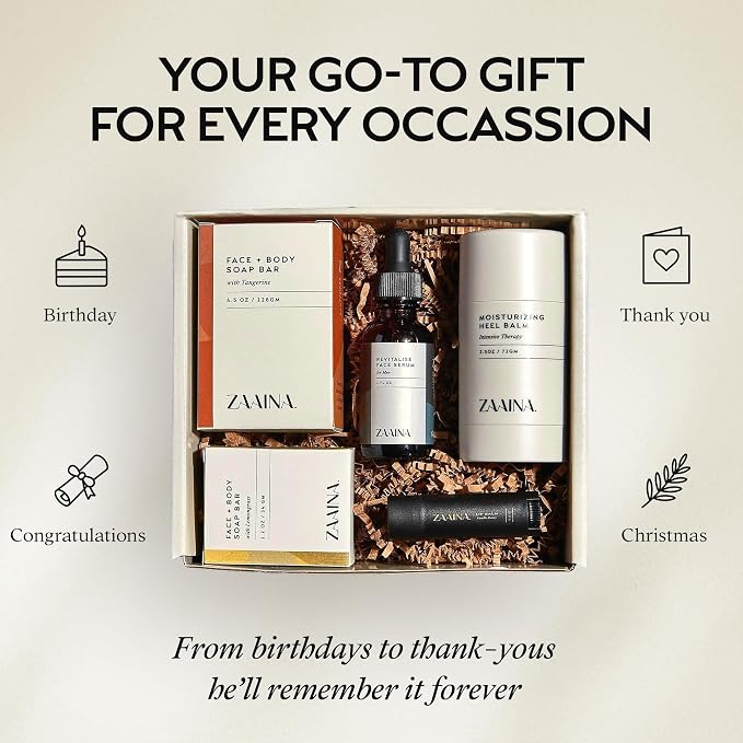 ZAAINA Men’s Self Care Package, Relaxation Spa Gift Set - Image 6