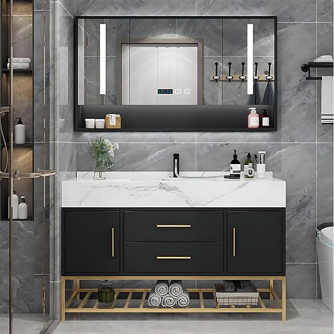 Modern 56IN Bathroom Vanity by Genpai