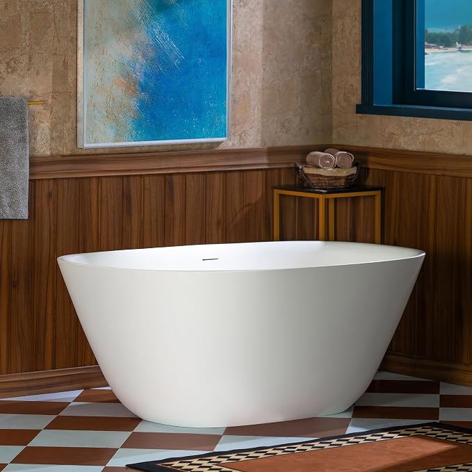 WOODBRIDGE 55 in. x 31.5 in. Stone Resin Luxury Contemporary Solid Surface - Image 5