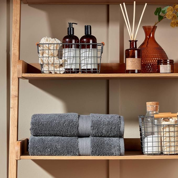 Christy Renaissance 6 Piece Towel Set | Ash Grey | 100% Egyptian Cotton | - Image 2