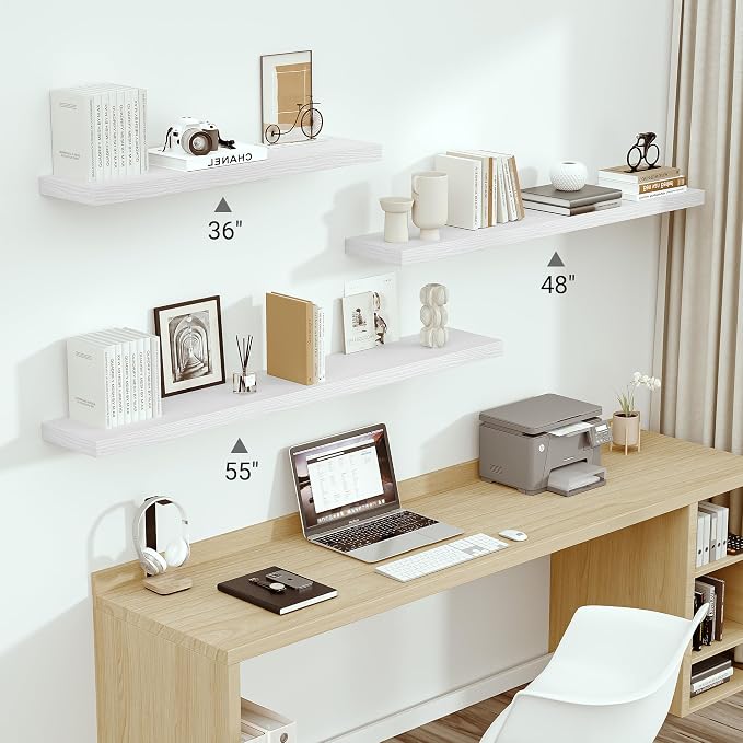 Vivelove 55" Long Floating Shelves - Image 2