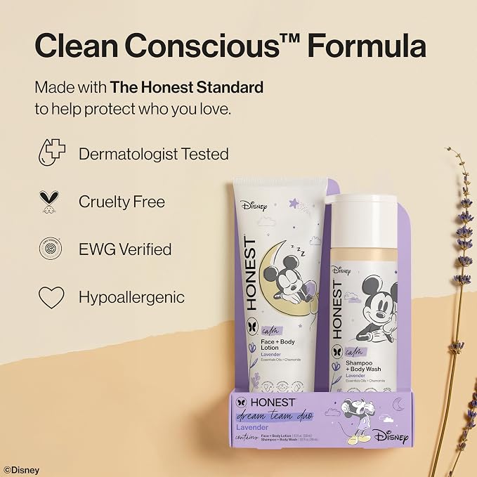 The Honest Company 2-in-1 Cleansing Shampoo and Body Wash Face Lotion Bundle - Image 5