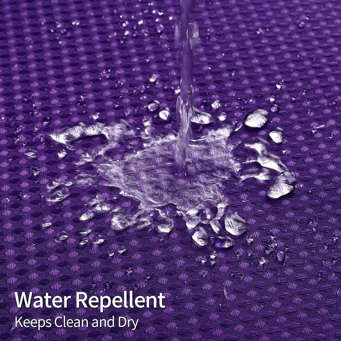 MitoVilla Purple Waffle Small Stall Shower Curtain Liner Set 36 x 74, No Hooks - Image 6