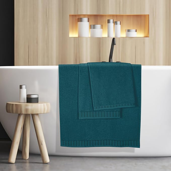 Cotton 2 Pack Oversized Bath Towel Set 28x55 inches, Large Bath Towels - Image 5