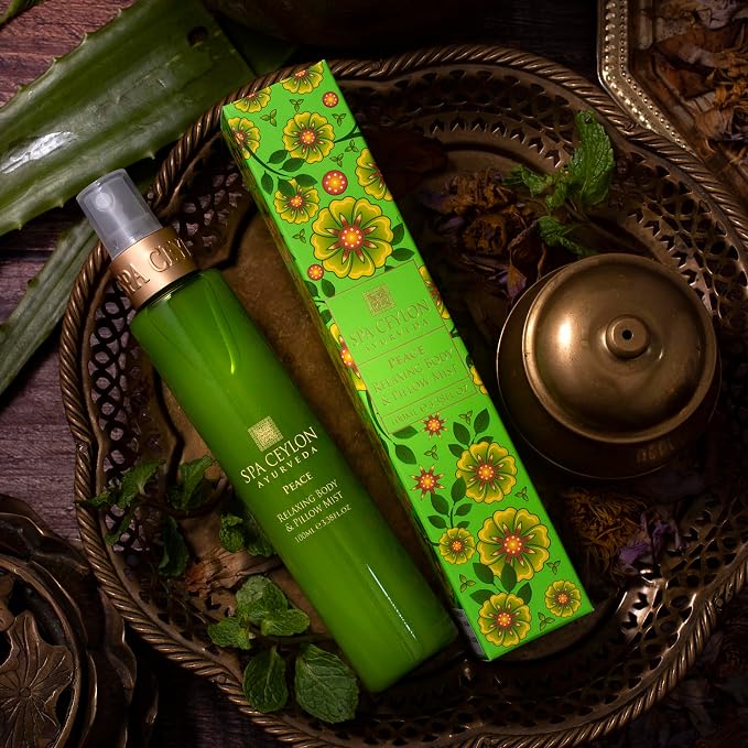 SPA CEYLON Peace Relaxing Body and Pillow Mist, Herbal Skin Care Spray - Image 3