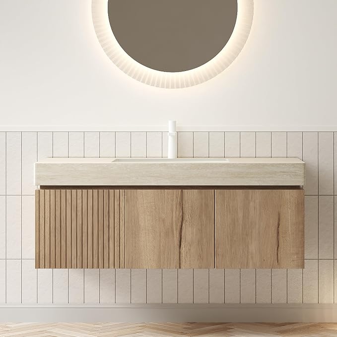 LKTART Floating 48 Inch Bathroom Vanity by LKTART