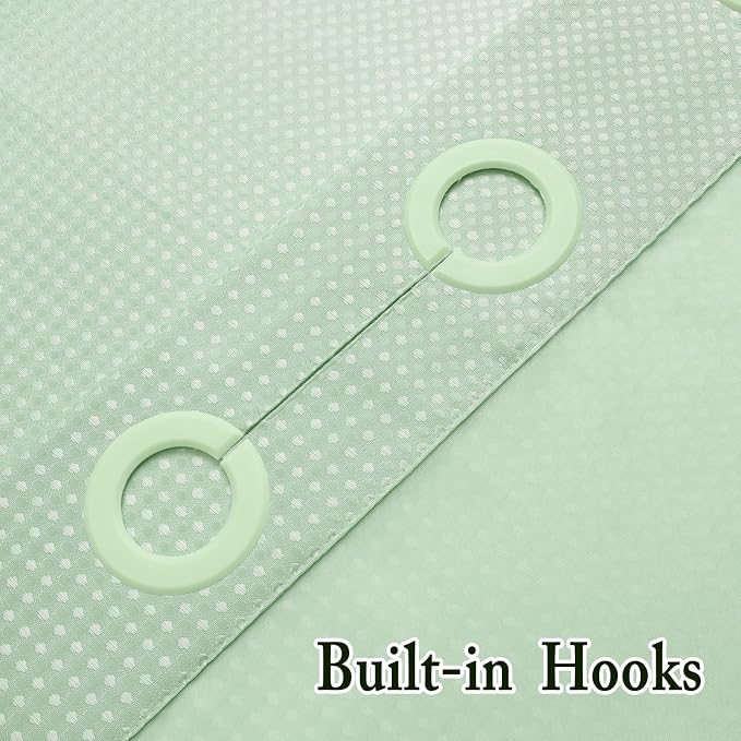 Gibelle No Hook Waffle Weave Shower Curtain - Image 6