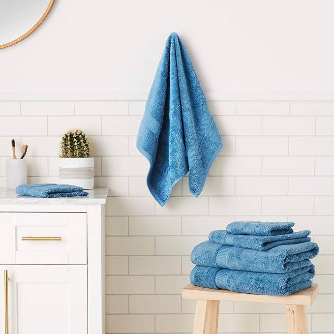 Superior Egyptian Cotton Pile 6 Piece Towel Set, Includes 2 Bath, 2 Hand - Image 13