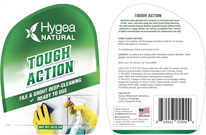 Hygea Natural Tough Action Tile & Grout Cleaner Duo - Image 8