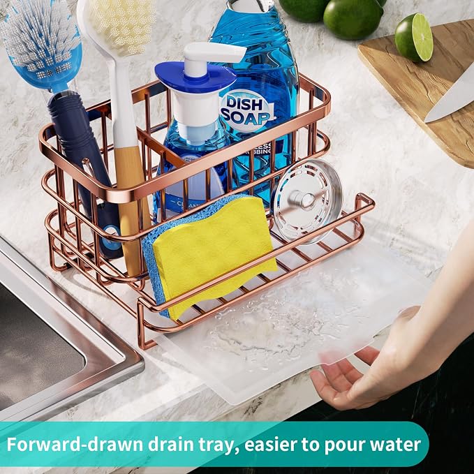 HapiRm Multifunctional Kitchen Sink Organizer, Large Sink Caddy - Image 3