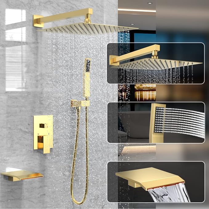 Shower System Rain Shower Faucet Set - Image 2