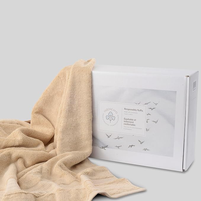 Fabdreams 100% Organic Cotton Bath Sheet Set of 2 700 GSM Oversized Towels - Image 4