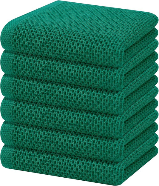 Homaxy 100% Cotton Waffle Weave Kitchen Dish Towels, Ultra Soft Absorbent Quick by Homaxy