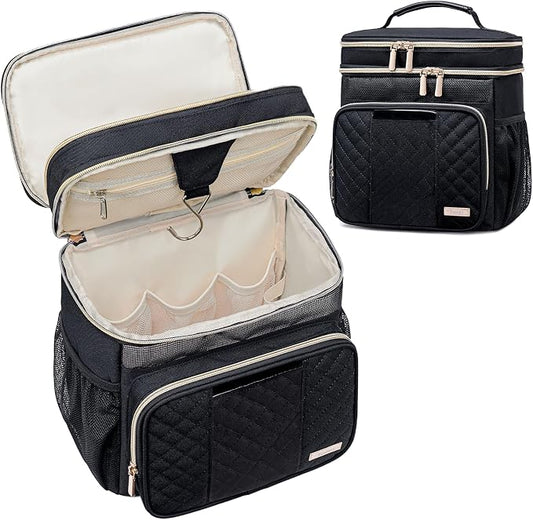 Large Toiletry Bag for Women Men, Bathroom Bag, Water Resistant Shower Bag by Tealari