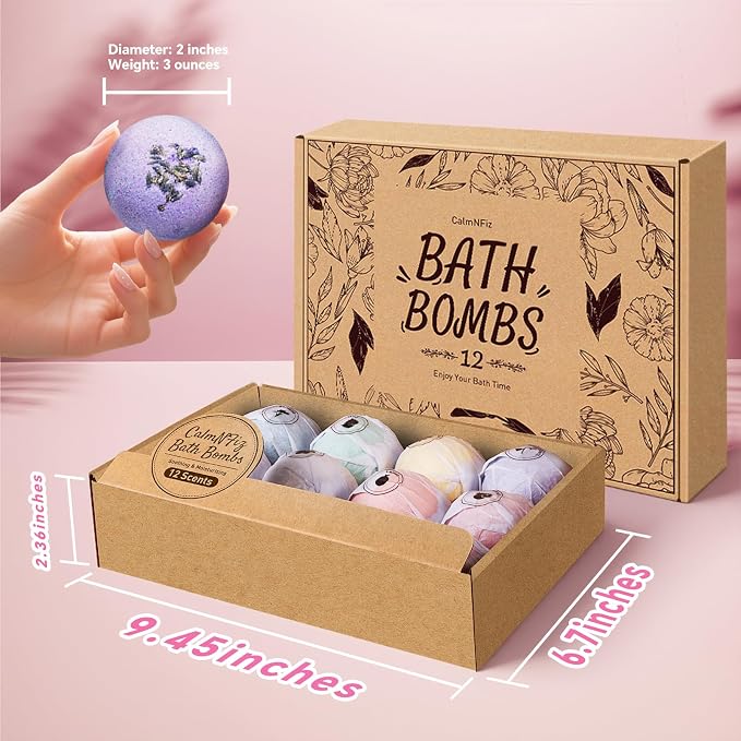 Bath Bombs for Women, Natural Bubble Bathbombs - Image 4