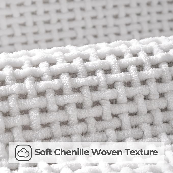 GRANNY SAYS White Bathroom Rugs, Absorbent Bath Mats - Image 5