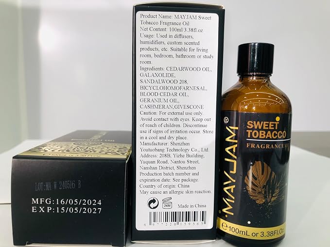 MAYJAM 100ML/3.38FL.OZ Sweet Tobacco Fragrance Oils - Image 9