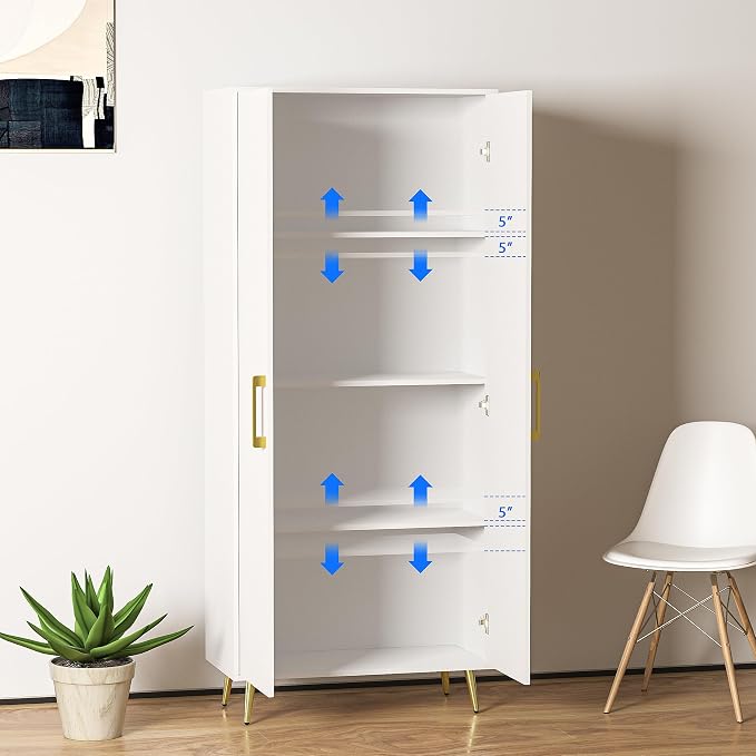 White Storage Cabinet - Image 5