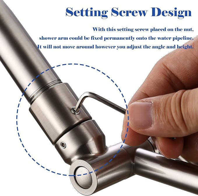 Brushed Nickel Shower Arm Extension - Image 4