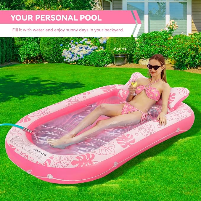 Inflatable Tanning Pool Lounger Float - Image 7