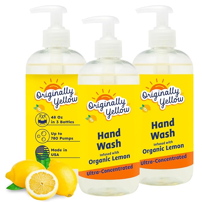 Originally Yellow Plant-Based Hand Soap All Natural Infused by OriginallyYellow