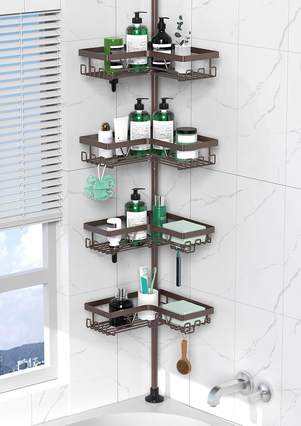 Corner Shower Caddy Tension Pole by DAOYA