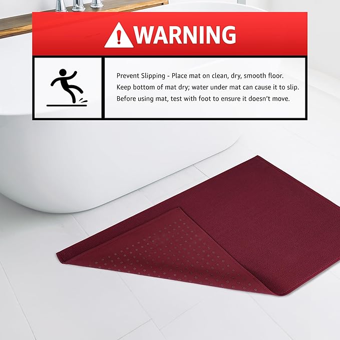 American Soft Linen Bath Rug, 20 in 34 in 100% Cotton Bath Mats Rugs - Image 4