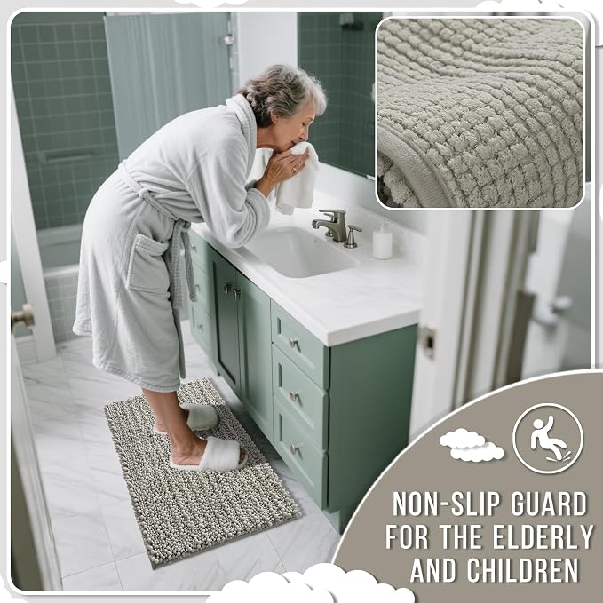 Yimobra Bathroom Rugs Non Slip Washable - Image 6