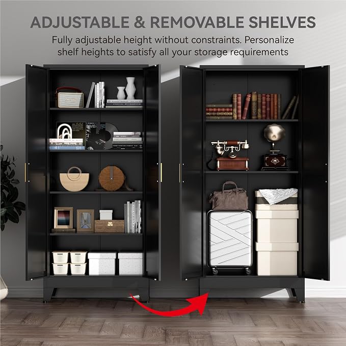 71" Metal Storage Cabinet - Image 7
