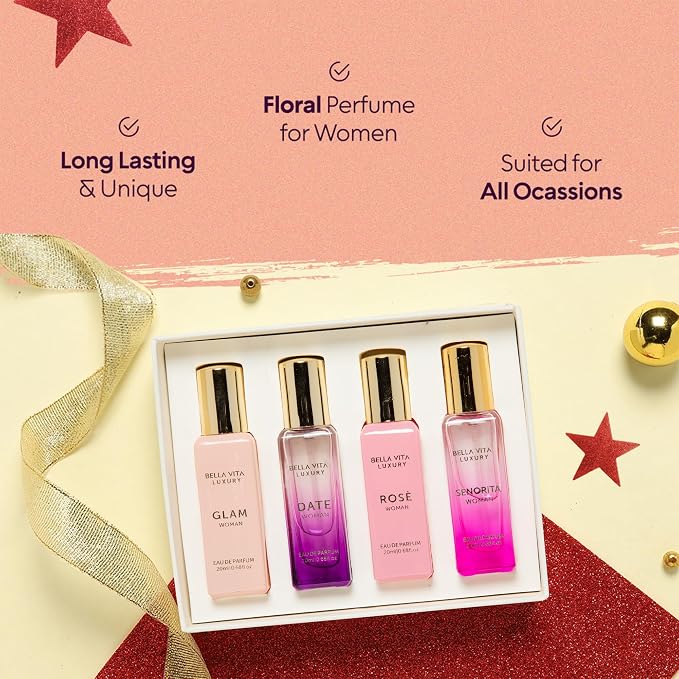 BellaVita Luxury Women's Perfume Gift Set | Notes of Floral, Spicey Red Fruit - Image 5