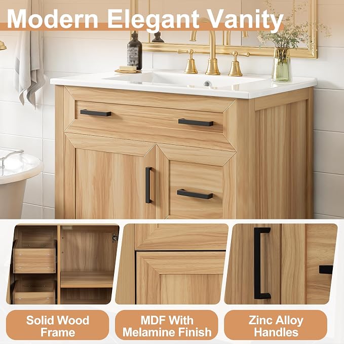 Harper & Bright Designs 30" Bathroom Vanity - Image 8