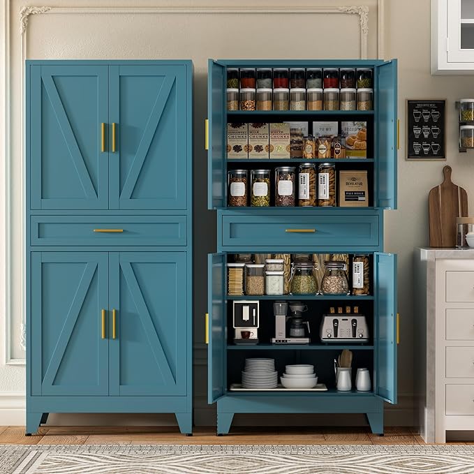 71" Tall Metal Storage Cabinet - Image 3