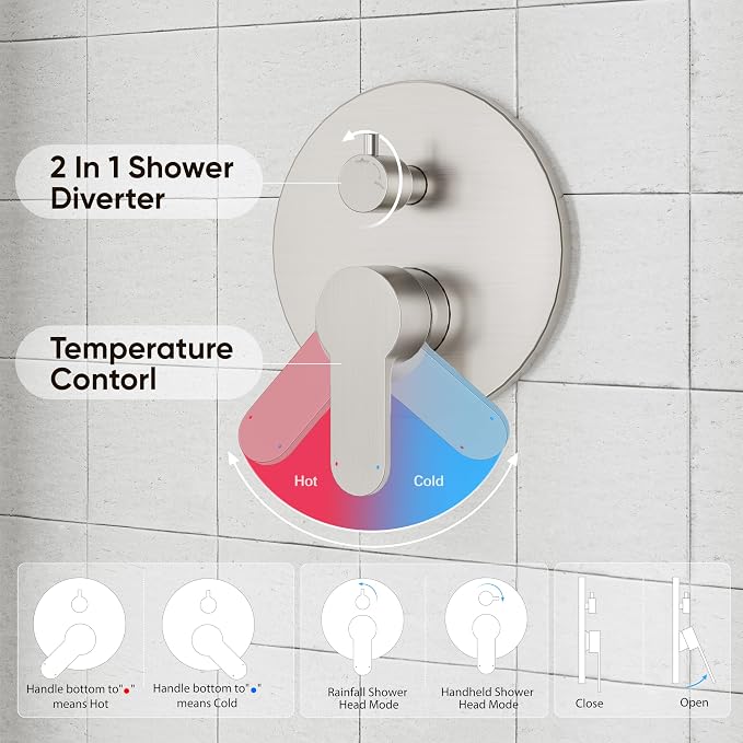 Gabrylly Shower System, Shower Faucet Set - Image 5