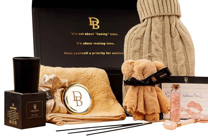 Wellness Box 12pc Self Care Spa Gift Basket - Image 3