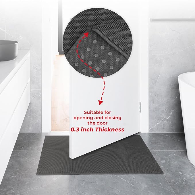 American Soft Linen Bath Rug, 17 in 24 in 100% Cotton Bath Mats Rugs - Image 7