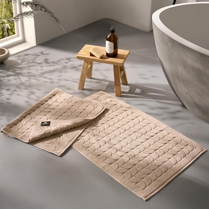 BAGNO MILANO Turkish Bath Towels, Soft Plush Jacquard Luxury Bath Towels - Image 2