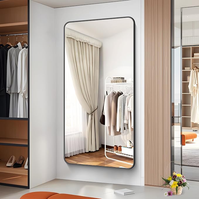 BONEWEI 72x36 inch Large Bathroom Mirror, Wall Mounted Bathroom Frame Vanity - Image 6