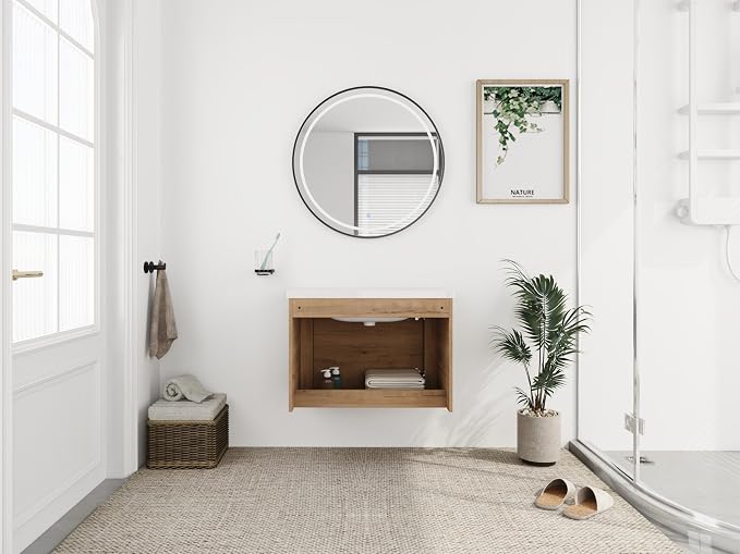 28 Inch Floating Vanity, Modern Bathroom Vanity - Image 5