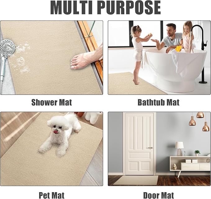 HOMBYS 58 x 32 Extra Large Shower Mat - Image 7