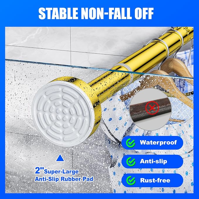 Ausemku Shower Curtain Rod - Image 2