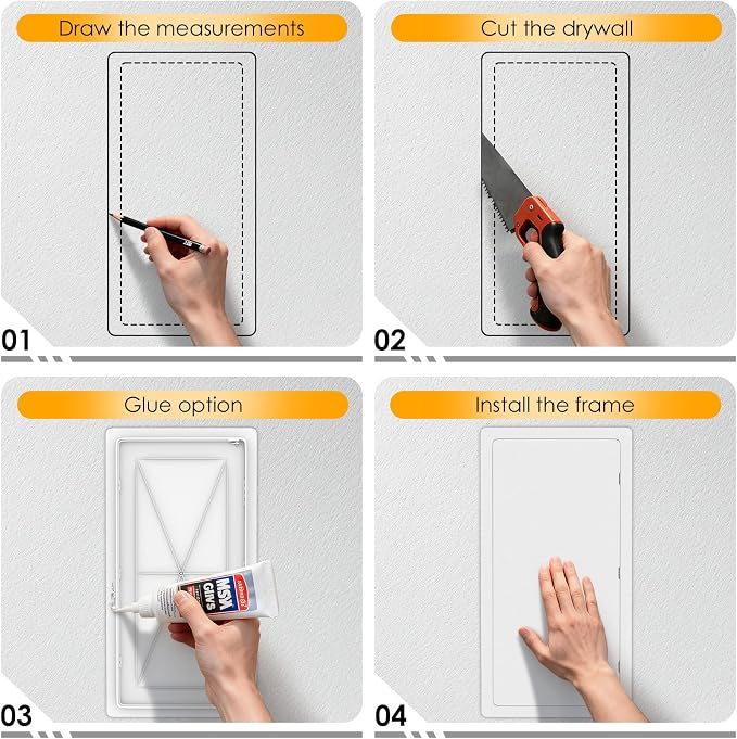 Suteck Plumbing Access Panel for Drywall Ceiling 14 x 29 Inch Reinforced - Image 4