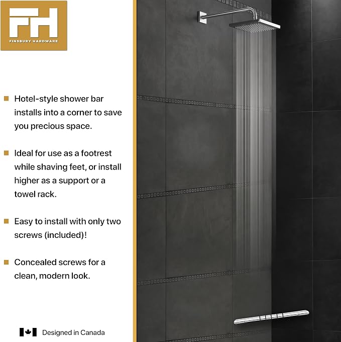 Shower Foot Rest, Corner Shower Bar - Image 4
