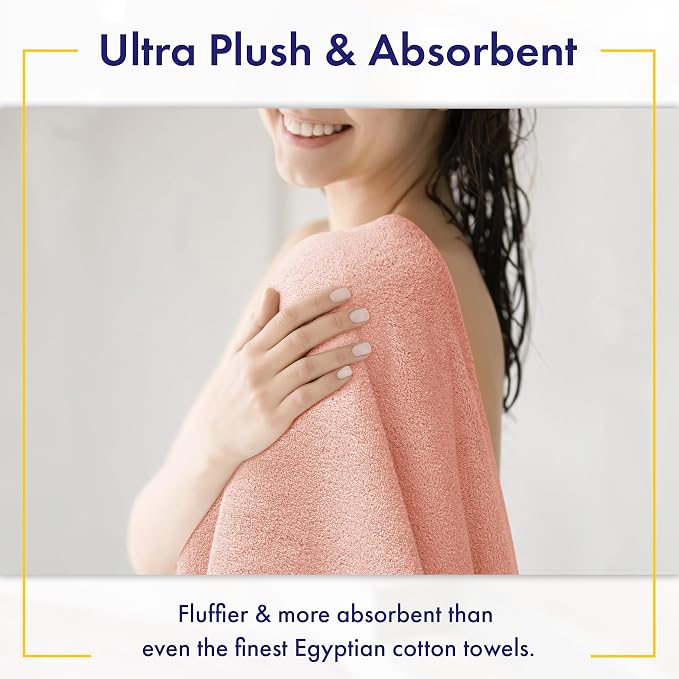 Ultra Soft & Plush Viscose from Bamboo Bath Towels - Image 3