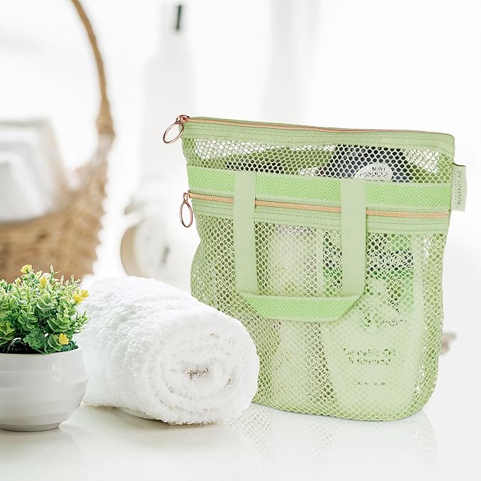 Mesh Shower Bag 10.2x9.9'' Quick-Dry Caddy - Image 6