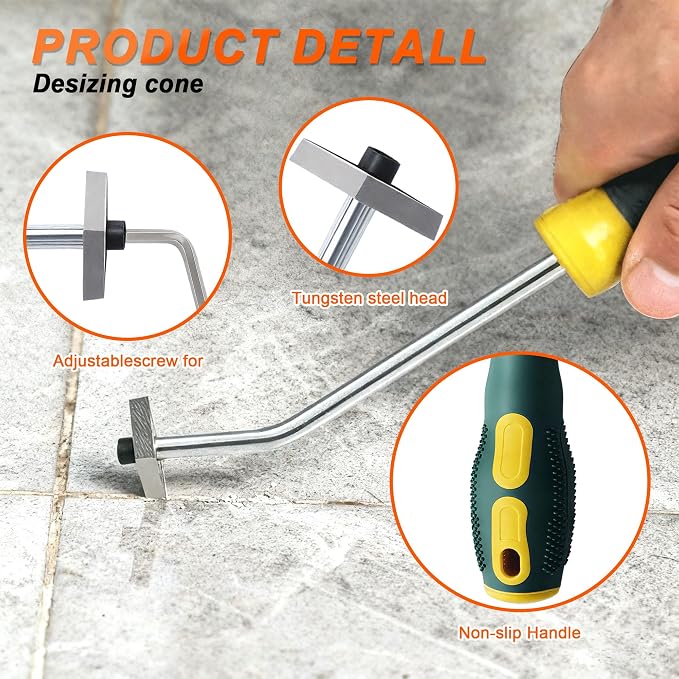 BDS-HOME 23 Pack Grout Removal Tool Kit, 2 Tile Grout Saws - Image 5