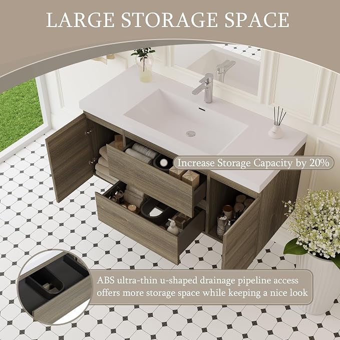 48" Floating Bathroom Vanity - Image 3