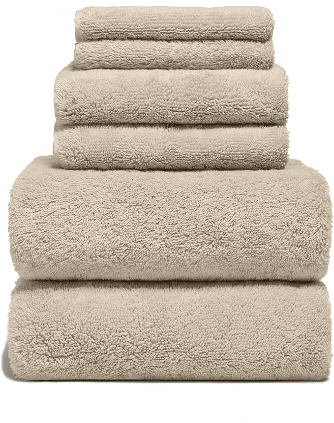 Italic Ultraplush 100% Australian Cotton Towels Standard 6 Piece Set, 2 Bath by Italic