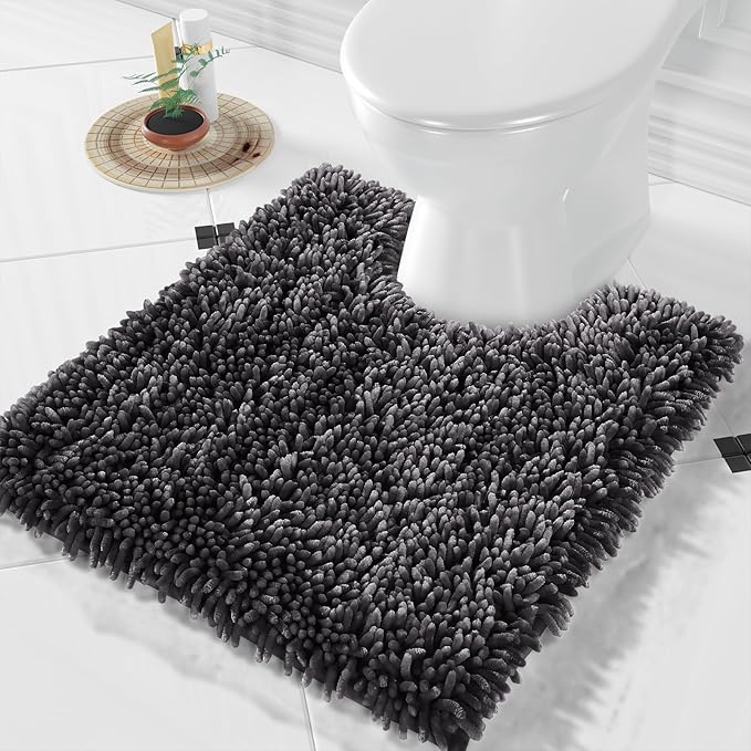 Yimobra Toilet Rugs U Shaped Washable, Soft Comfortable Toilet Mat by Yimobra