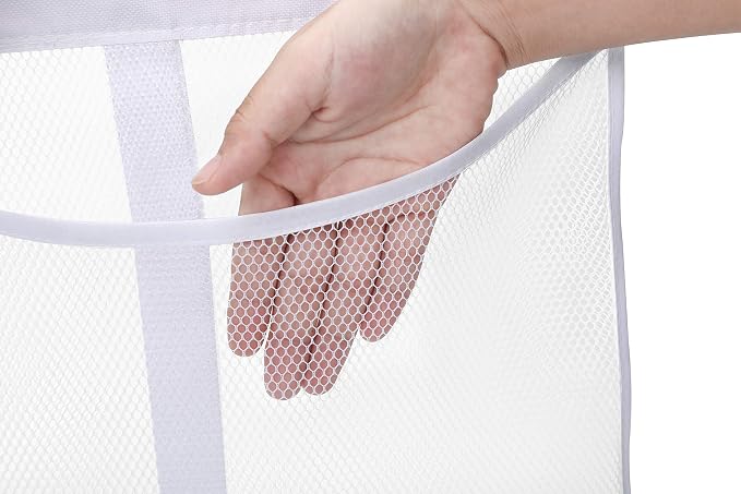 Portable Mesh Pocket with Rotatable Hanger, Quick Dry Serial Type Bath Storage - Image 2